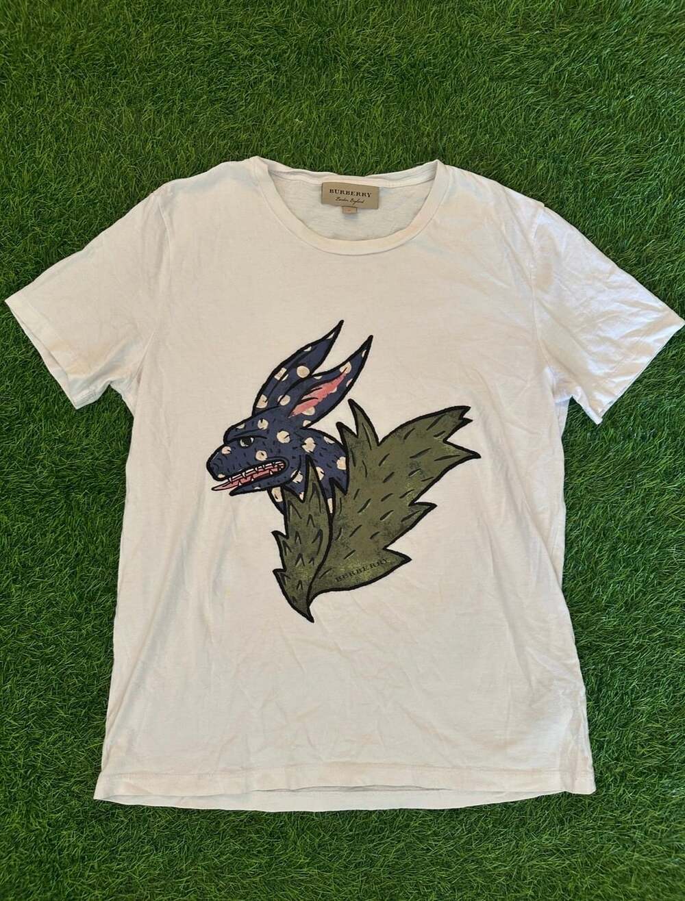 Burberry Rabbit Embroidered Tee Size M